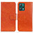 Coque Portefeuille Livre Cuir Etui Clapet N05P pour Realme Q5 5G Orange