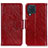 Coque Portefeuille Livre Cuir Etui Clapet N05P pour Samsung Galaxy M32 4G Rouge