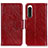 Coque Portefeuille Livre Cuir Etui Clapet N05P pour Sony Xperia 5 IV Rouge