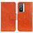 Coque Portefeuille Livre Cuir Etui Clapet N05P pour Vivo Y74s 5G Orange