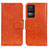 Coque Portefeuille Livre Cuir Etui Clapet N05P pour Xiaomi Redmi K50 5G Orange