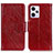 Coque Portefeuille Livre Cuir Etui Clapet N05P pour Xiaomi Redmi Note 12 Explorer Rouge