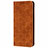 Coque Portefeuille Livre Cuir Etui Clapet N06 pour Samsung Galaxy Note 20 5G Marron