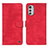 Coque Portefeuille Livre Cuir Etui Clapet N06P pour Motorola Moto E32s Rouge