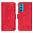 Coque Portefeuille Livre Cuir Etui Clapet N06P pour Motorola Moto Edge 20 5G Rouge