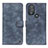 Coque Portefeuille Livre Cuir Etui Clapet N06P pour Motorola Moto G Play Gen 2 Bleu