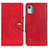 Coque Portefeuille Livre Cuir Etui Clapet N06P pour Nokia C12 Plus Rouge