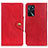 Coque Portefeuille Livre Cuir Etui Clapet N06P pour Oppo A16s Rouge