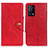 Coque Portefeuille Livre Cuir Etui Clapet N06P pour Oppo K9 5G Rouge