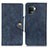 Coque Portefeuille Livre Cuir Etui Clapet N06P pour Oppo Reno5 F Bleu