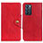 Coque Portefeuille Livre Cuir Etui Clapet N06P pour Oppo Reno6 5G Rouge