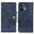 Coque Portefeuille Livre Cuir Etui Clapet N06P pour Oppo Reno9 5G Bleu