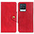 Coque Portefeuille Livre Cuir Etui Clapet N06P pour Realme 8 4G Rouge