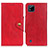 Coque Portefeuille Livre Cuir Etui Clapet N06P pour Realme C20 Rouge