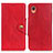 Coque Portefeuille Livre Cuir Etui Clapet N06P pour Samsung Galaxy A22 5G SC-56B Rouge