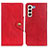 Coque Portefeuille Livre Cuir Etui Clapet N06P pour Samsung Galaxy S22 Plus 5G Rouge