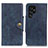 Coque Portefeuille Livre Cuir Etui Clapet N06P pour Samsung Galaxy S22 Ultra 5G Bleu