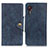 Coque Portefeuille Livre Cuir Etui Clapet N06P pour Samsung Galaxy XCover 5 SM-G525F Bleu