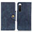 Coque Portefeuille Livre Cuir Etui Clapet N06P pour Sony Xperia 10 IV SO-52C Bleu