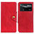 Coque Portefeuille Livre Cuir Etui Clapet N06P pour Xiaomi Poco X4 Pro 5G Rouge