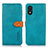 Coque Portefeuille Livre Cuir Etui Clapet N07P pour Huawei Honor X5 Cyan