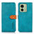 Coque Portefeuille Livre Cuir Etui Clapet N07P pour Motorola Moto Edge (2023) 5G Cyan