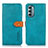 Coque Portefeuille Livre Cuir Etui Clapet N07P pour Motorola Moto G Stylus (2022) 4G Cyan