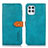 Coque Portefeuille Livre Cuir Etui Clapet N07P pour Motorola Moto G100 5G Cyan