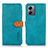 Coque Portefeuille Livre Cuir Etui Clapet N07P pour Motorola Moto G14 Cyan