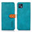 Coque Portefeuille Livre Cuir Etui Clapet N07P pour Motorola Moto G50 5G Cyan