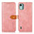 Coque Portefeuille Livre Cuir Etui Clapet N07P pour Nokia C12 Plus Rose