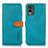 Coque Portefeuille Livre Cuir Etui Clapet N07P pour Nokia C210 Cyan