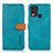 Coque Portefeuille Livre Cuir Etui Clapet N07P pour Nokia C22 Cyan