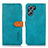 Coque Portefeuille Livre Cuir Etui Clapet N07P pour Oppo K10 5G Cyan