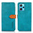 Coque Portefeuille Livre Cuir Etui Clapet N07P pour Realme 9 4G Cyan