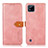 Coque Portefeuille Livre Cuir Etui Clapet N07P pour Realme C20 Rose