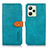 Coque Portefeuille Livre Cuir Etui Clapet N07P pour Realme C35 Cyan