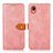 Coque Portefeuille Livre Cuir Etui Clapet N07P pour Samsung Galaxy A22 5G SC-56B Rose