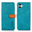 Coque Portefeuille Livre Cuir Etui Clapet N07P pour Samsung Galaxy F04 Cyan