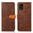 Coque Portefeuille Livre Cuir Etui Clapet N07P pour Samsung Galaxy M40S Marron