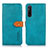 Coque Portefeuille Livre Cuir Etui Clapet N07P pour Sony Xperia 1 V Cyan