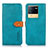 Coque Portefeuille Livre Cuir Etui Clapet N07P pour Vivo iQOO Neo6 5G Cyan