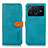 Coque Portefeuille Livre Cuir Etui Clapet N07P pour Vivo X Note Cyan