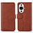 Coque Portefeuille Livre Cuir Etui Clapet N08P pour Huawei Nova 11 Marron