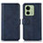 Coque Portefeuille Livre Cuir Etui Clapet N08P pour Motorola Moto Edge (2023) 5G Bleu