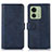 Coque Portefeuille Livre Cuir Etui Clapet N08P pour Motorola Moto Edge 40 5G Bleu