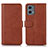 Coque Portefeuille Livre Cuir Etui Clapet N08P pour Motorola Moto G 5G (2023) Marron