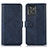 Coque Portefeuille Livre Cuir Etui Clapet N08P pour Motorola ThinkPhone 5G Bleu