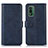 Coque Portefeuille Livre Cuir Etui Clapet N08P pour Nokia XR21 Bleu