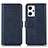 Coque Portefeuille Livre Cuir Etui Clapet N08P pour Oppo Reno7 A Bleu